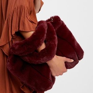 Free People Dolce Faux Fur Tote